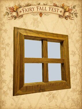 Hearth Happenings 🏠🧚‍♂️ Vintage Handmade Oak Windowpane Mirror 15"